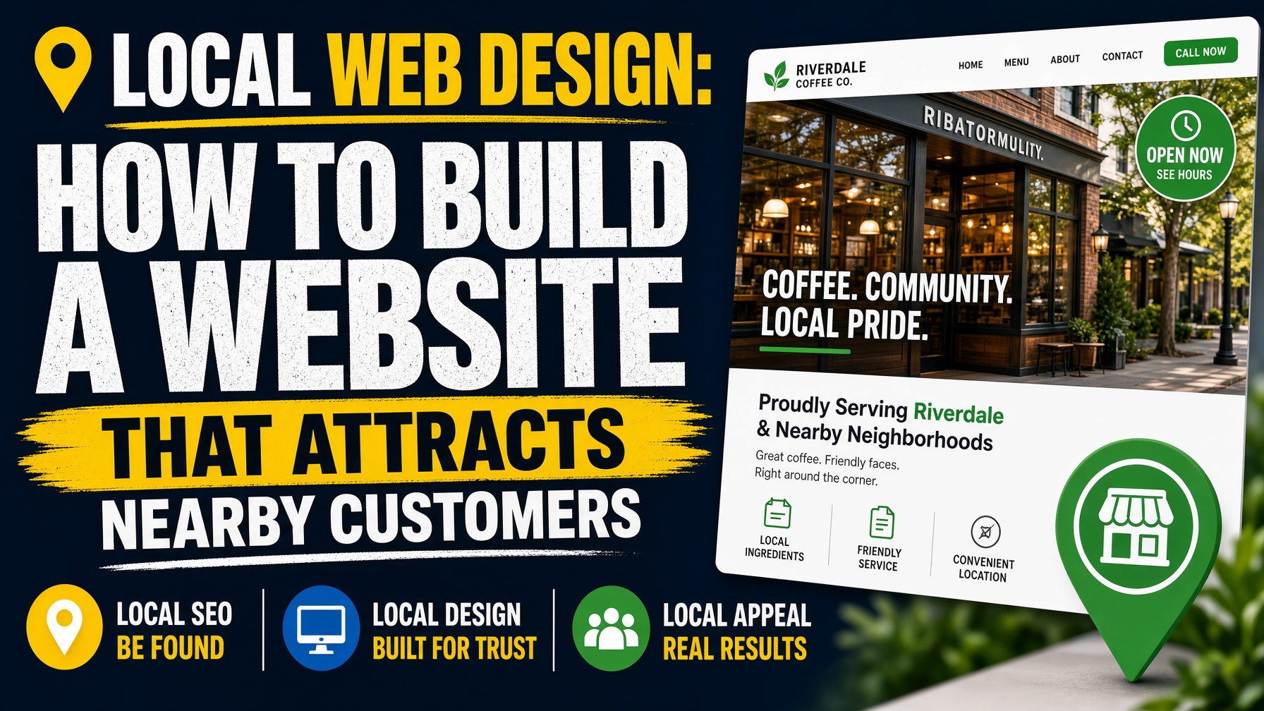 Image showing local web design ad, web design, ecommerce web design, web design in Bolton