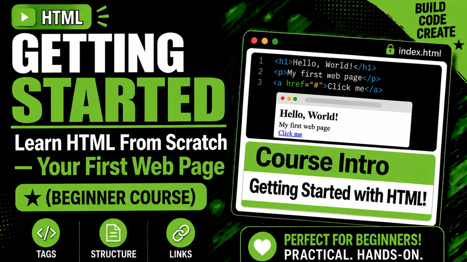Getting Started, HTML
