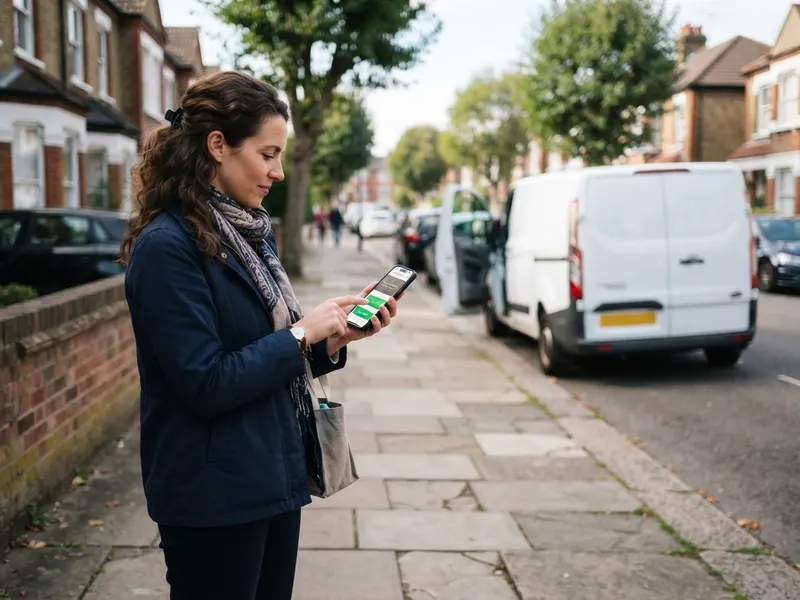 A customer tapping the call button on a small business website on her phone